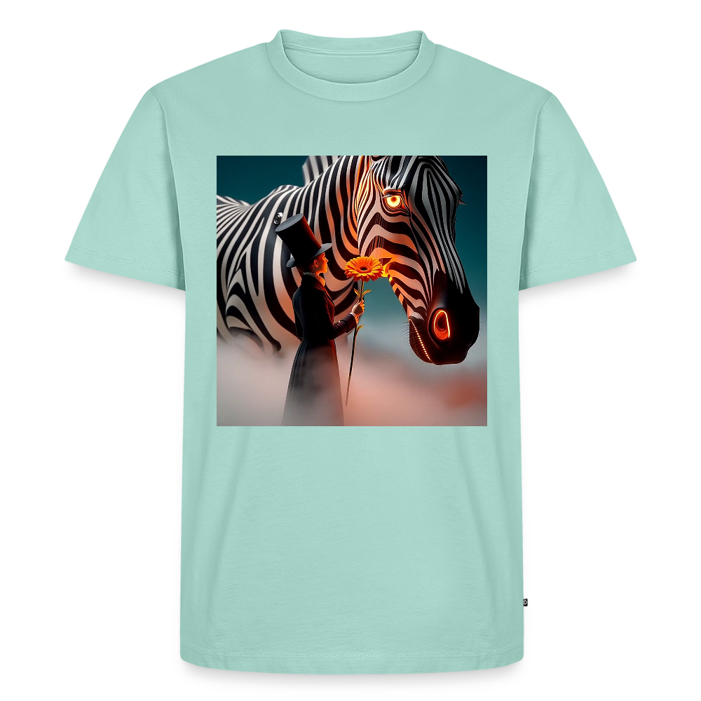 Blumen für ein Zebra | Männer Premium T-Shirt - Mint 