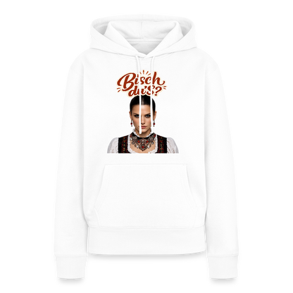Schwarzwaldstolz – Sie weiß, wer sie isch | Frauen Premium Hoodie - Weiß