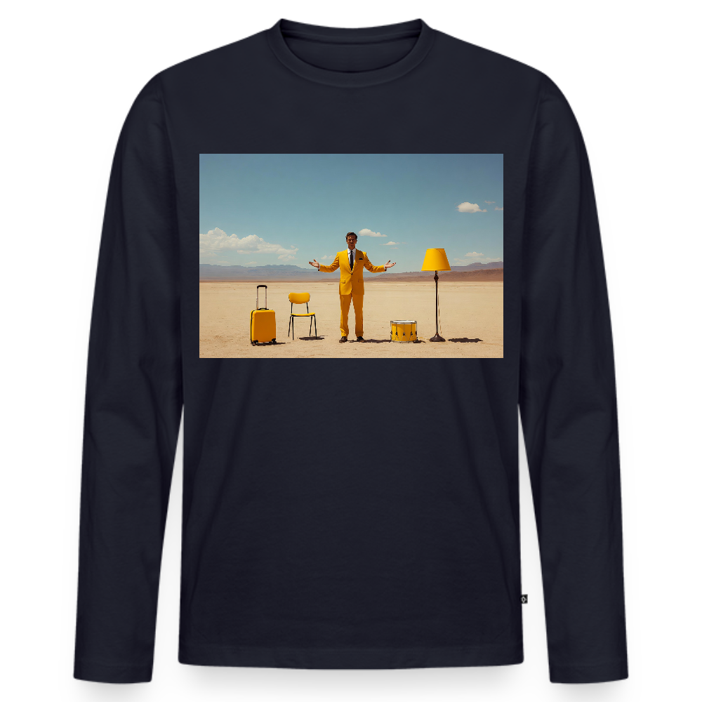 Alles im Griff (theoretisch) | Männer Premium Bio Langarmshirt - Navy