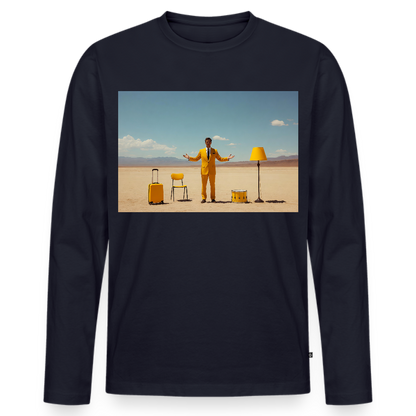 Alles im Griff (theoretisch) | Männer Premium Bio Langarmshirt - Navy