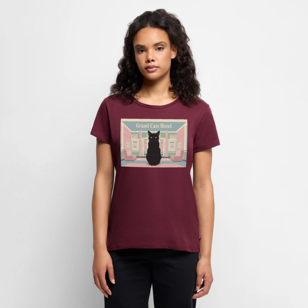 Grand Hotel Krümel | Frauen Premium T-Shirt - Burgunderrot