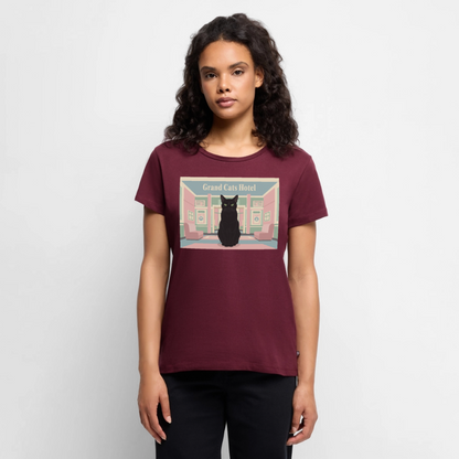 Grand Hotel Krümel | Frauen Premium T-Shirt - Burgunderrot