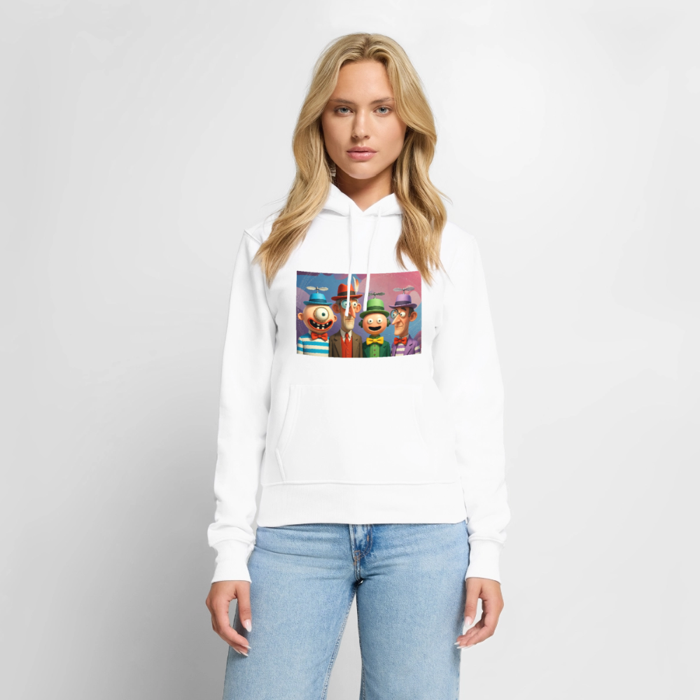 Gedankenkreise auf Hochtouren | Frauen Premium Hoodie - Weiß