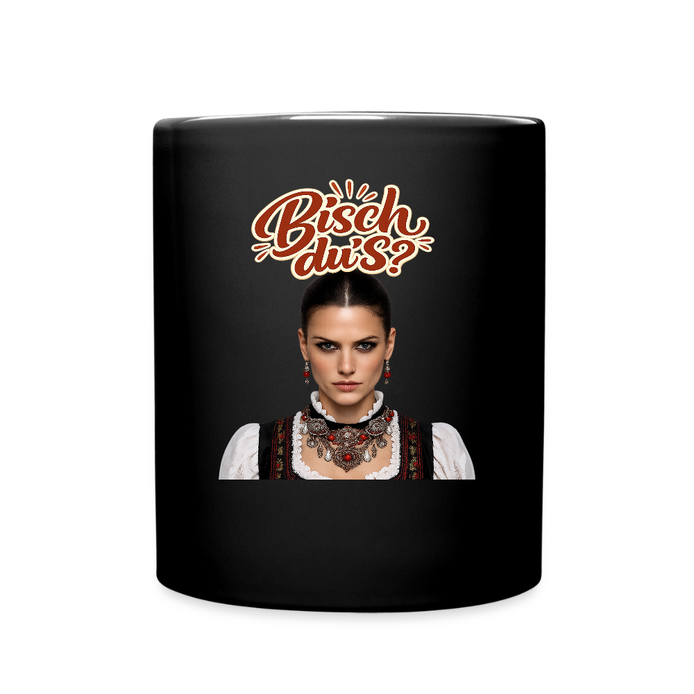 Schwarzwaldstolz – Sie weiß, wer sie isch | Tasse einfarbig - Schwarz