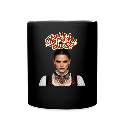 Schwarzwaldstolz – Sie weiß, wer sie isch | Tasse einfarbig - Schwarz