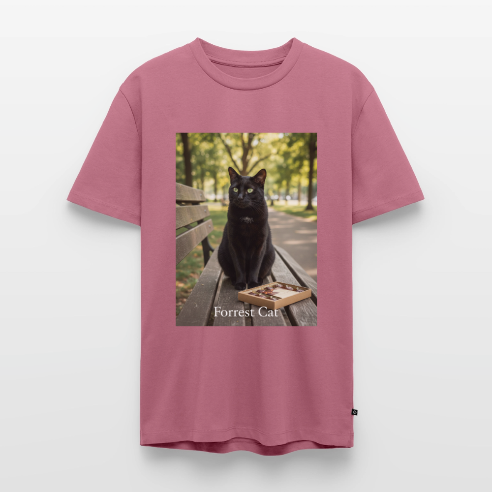 Forrest Cat – Krümel wartet | Männer Premium T-Shirt - Mauve