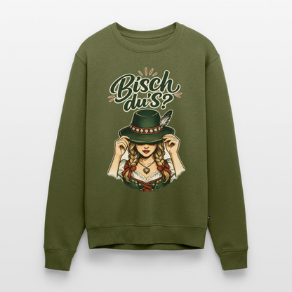 Bisch du’s? – Der Blick sagt alles |  Männer Premium Pullover - Khaki