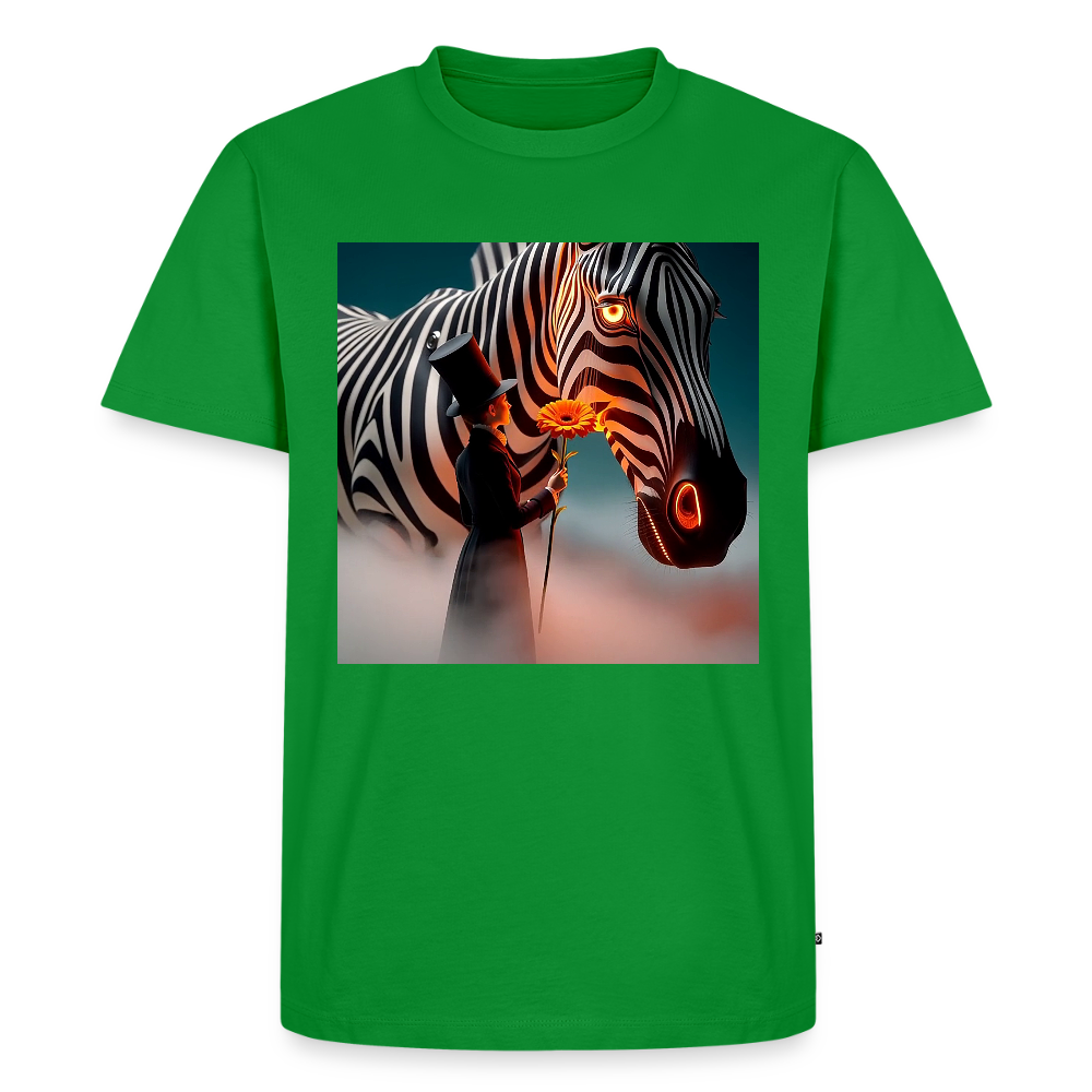 Blumen für ein Zebra | Männer Premium T-Shirt - Grün