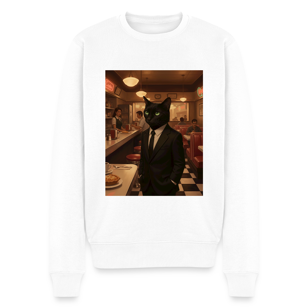 Krümel – Royale mit Pfote |  Männer Premium Pullover - Weiß