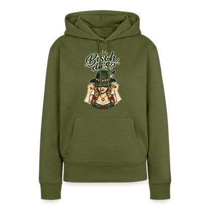 Bisch du’s? – Der Blick sagt alles | Frauen Premium Hoodie - Khaki