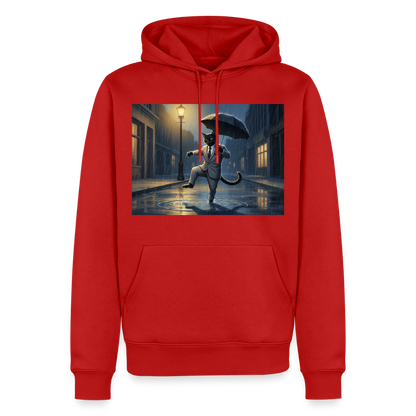 Krümel tanzt im Regen | Männer Premium Hoodie - Rot