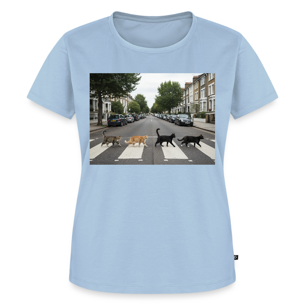 The Purrfect Crossing – Wir waren vor der Band da | Frauen Premium T-Shirt - Hellblau