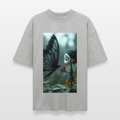 Mut für einen Moment | Stanley/Stella Oversized Unisex Bio T-Shirt Blaster - Grau meliert