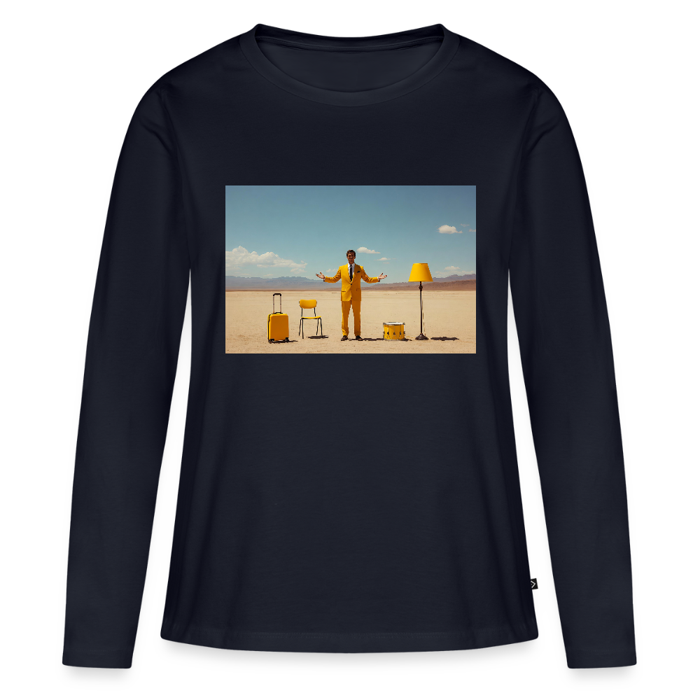 Alles im Griff (theoretisch) | Frauen Premium Bio Langarmshirt - Navy