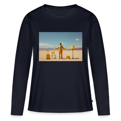 Alles im Griff (theoretisch) | Frauen Premium Bio Langarmshirt - Navy