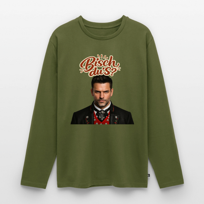 Bisch du’s? – Schwarzwaldkerl | Männer Premium Bio Langarmshirt - Khaki