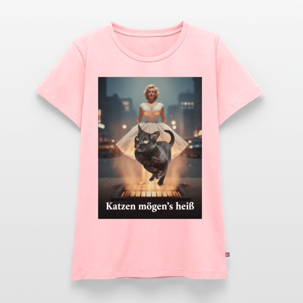Katzen mögen’s heiß | Frauen Premium T-Shirt - Rosa