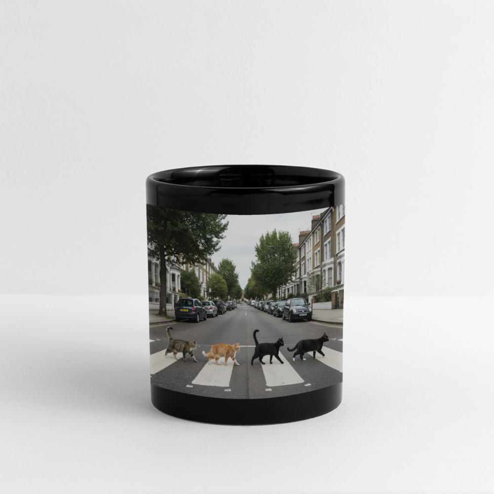 The Purrfect Crossing – Wir waren vor der Band da | Tasse einfarbig - Schwarz