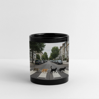 The Purrfect Crossing – Wir waren vor der Band da | Tasse einfarbig - Schwarz