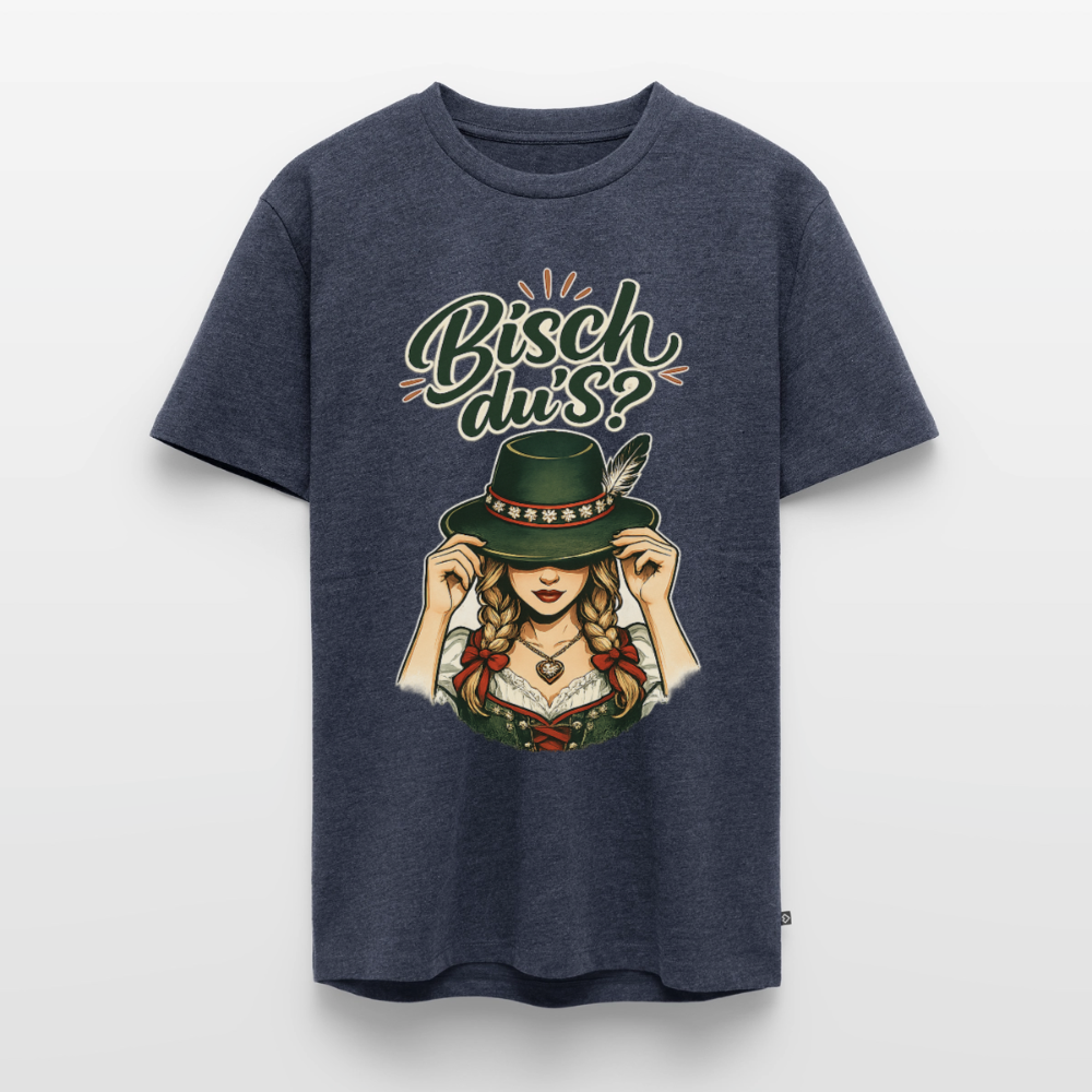 Bisch du’s? – Der Blick sagt alles | Männer Premium T-Shirt - Jeansblau 