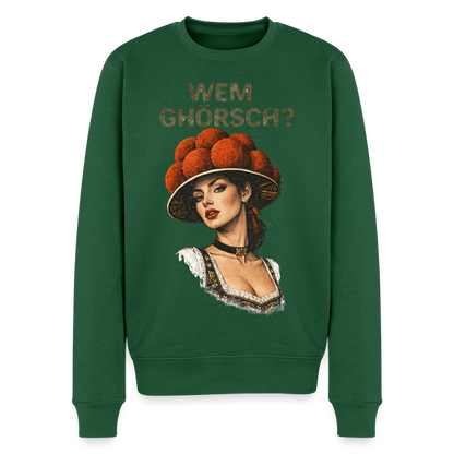 Wem ghörsch? – Schwarzwald Edition |  Männer Premium Pullover - Flaschengrün