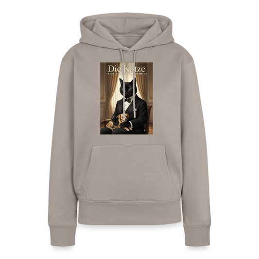 Die Katze – Krümel regelt das | Frauen Premium Hoodie - Taupe