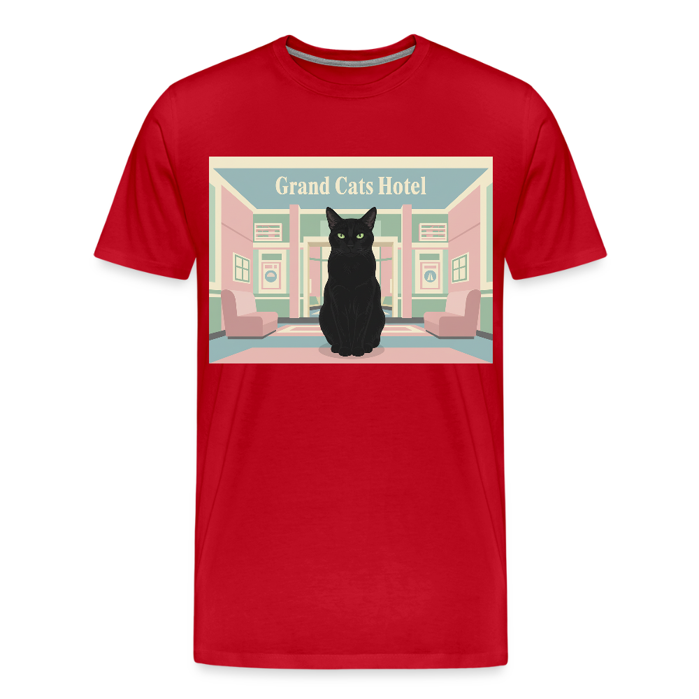 Grand Hotel Krümel | Männer Premium T-Shirt - Rot