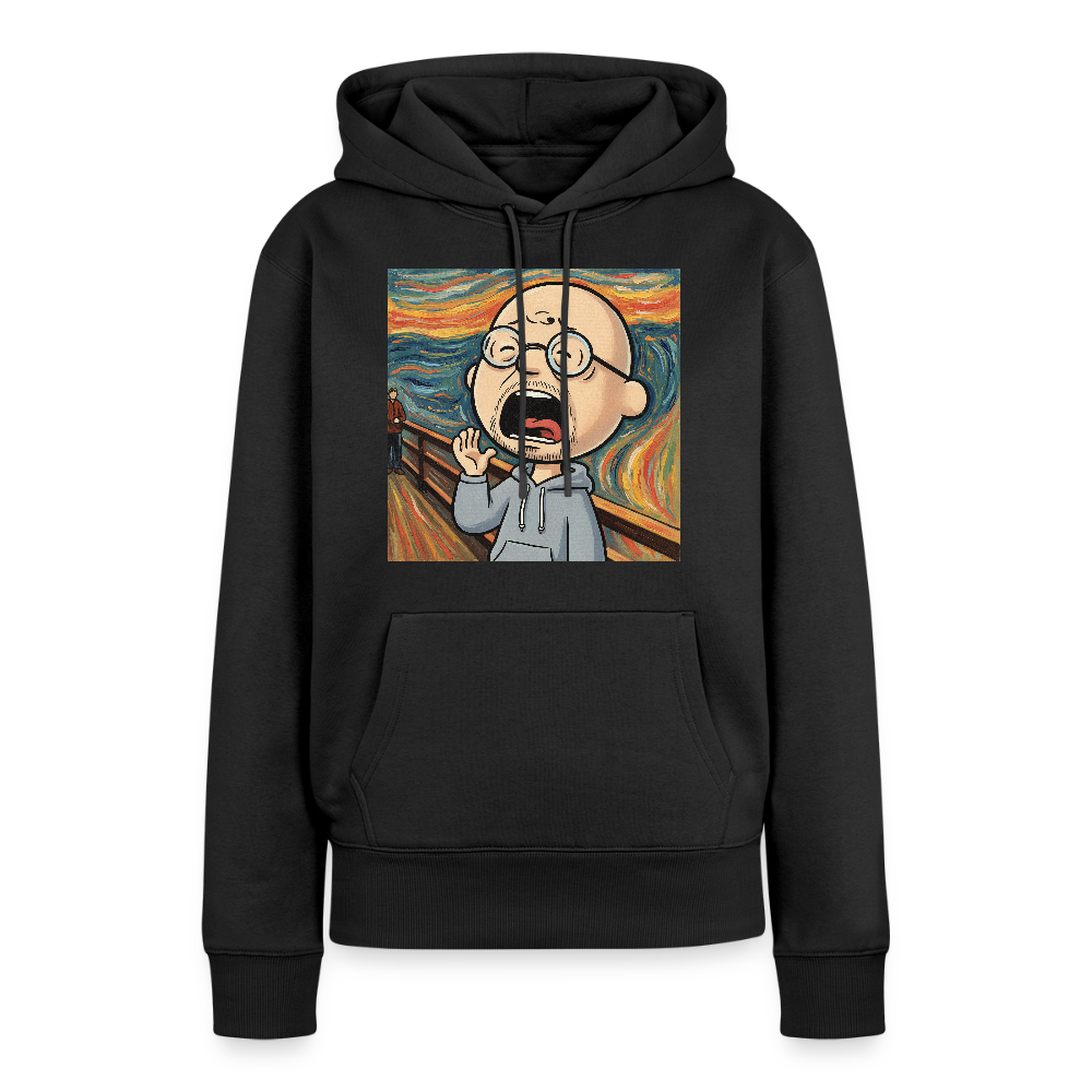 Der Schrei… aber heute bin ich dran | Frauen Premium Hoodie - Schwarz