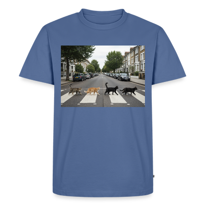 The Purrfect Crossing – Wir waren vor der Band da | Männer Premium T-Shirt - Taubenblau