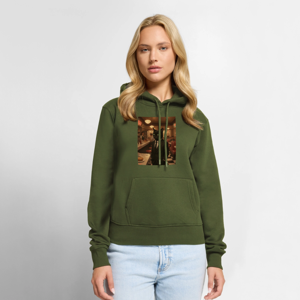 Krümel – Royale mit Pfote | Frauen Premium Hoodie - Khaki