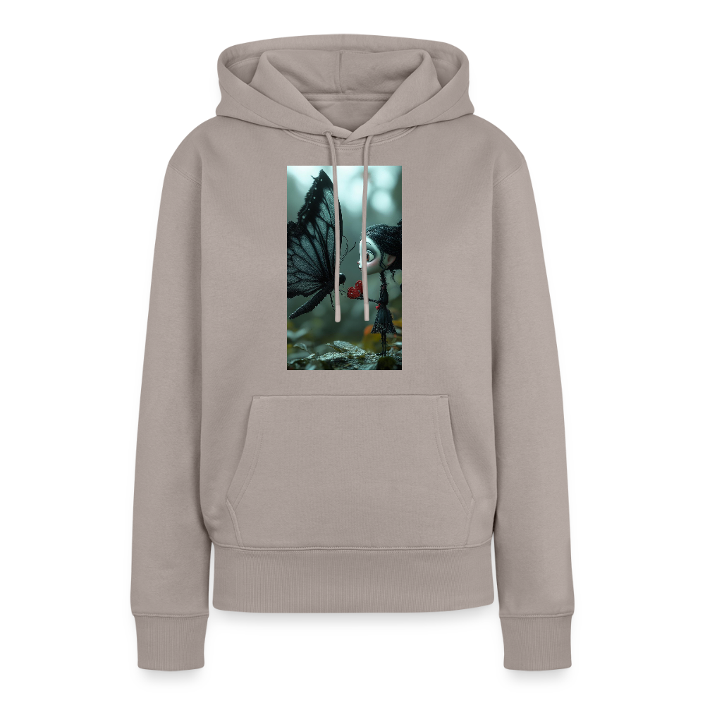 Mut für einen Moment | Frauen Premium Hoodie - Taupe