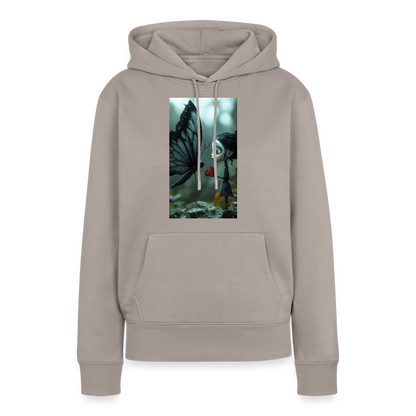 Mut für einen Moment | Frauen Premium Hoodie - Taupe