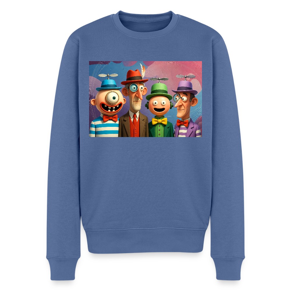 Gedankenkreise auf Hochtouren |  Männer Premium Pullover - Taubenblau