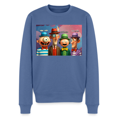 Gedankenkreise auf Hochtouren |  Männer Premium Pullover - Taubenblau