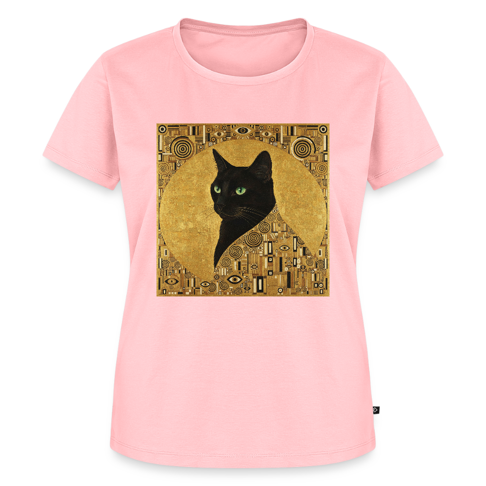 Adele… aber sie schnurrt – Goldene Katze à la Klimt | Frauen Premium T-Shirt - Rosa