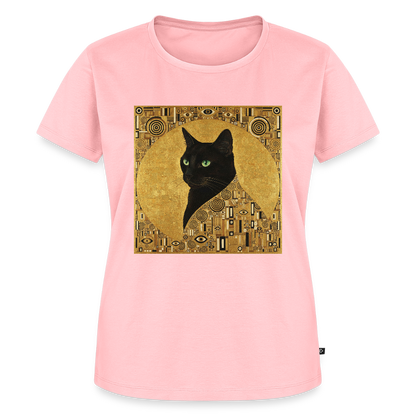 Adele… aber sie schnurrt – Goldene Katze à la Klimt | Frauen Premium T-Shirt - Rosa