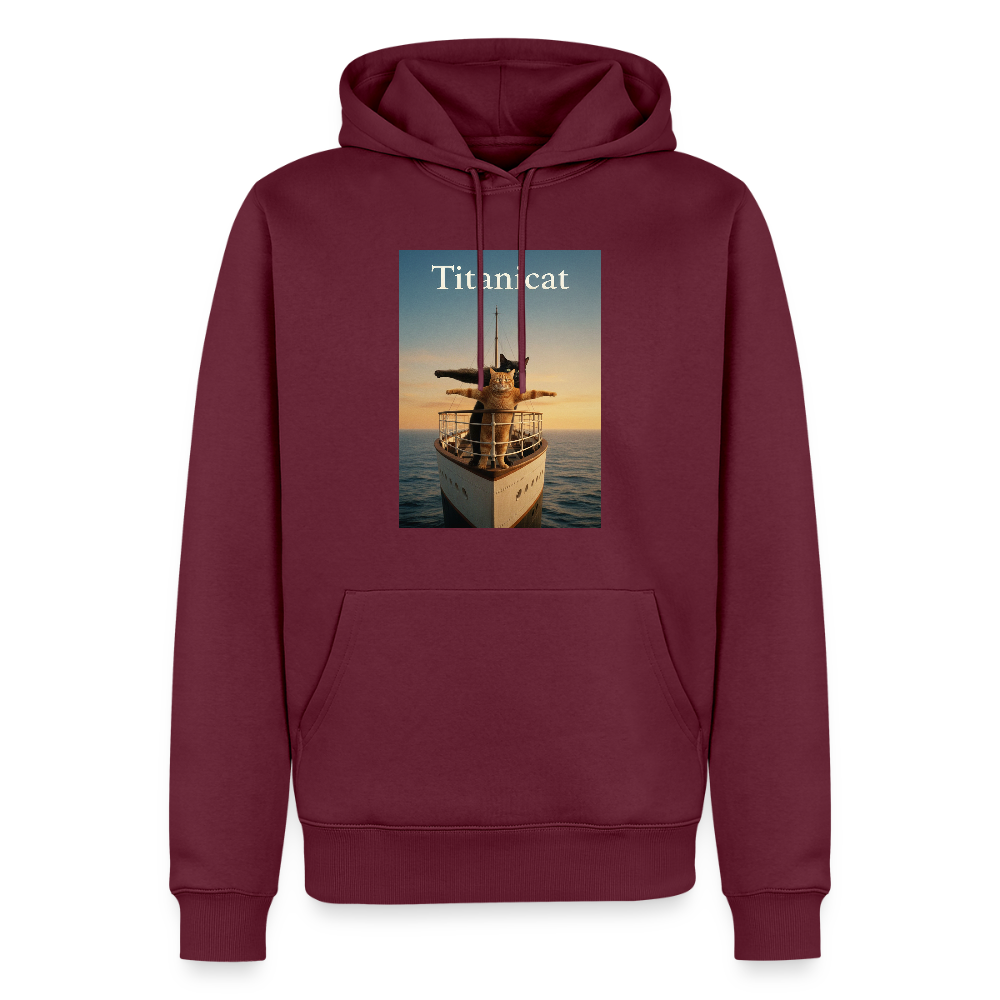 Titanicat – Ich bin der König der Kratzbäume | Männer Premium Hoodie - Burgunderrot