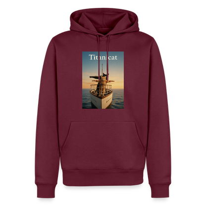 Titanicat – Ich bin der König der Kratzbäume | Männer Premium Hoodie - Burgunderrot