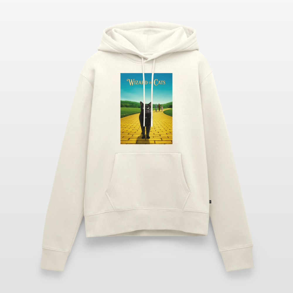 Wizard of Cats – Der gelbe Weg gehört Krümel | Frauen Premium Hoodie - Naturweiß