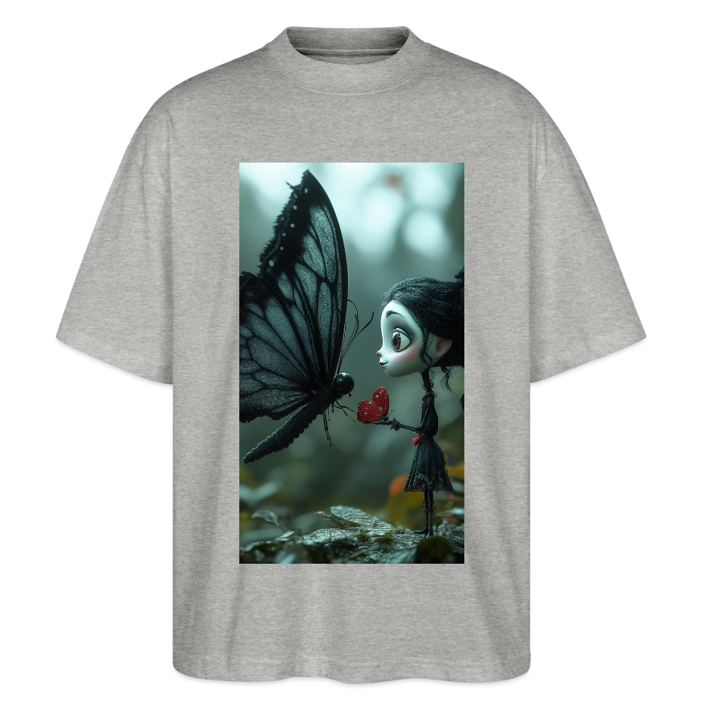 Mut für einen Moment | Stanley/Stella Oversized Unisex Bio T-Shirt Blaster - Grau meliert