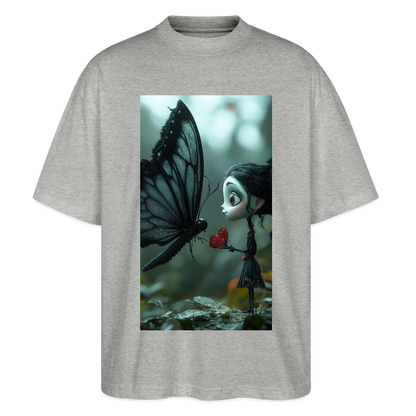 Mut für einen Moment | Stanley/Stella Oversized Unisex Bio T-Shirt Blaster - Grau meliert