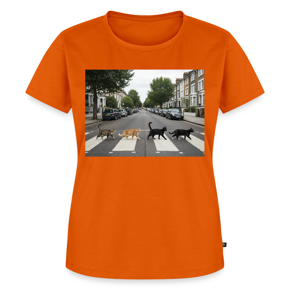 The Purrfect Crossing – Wir waren vor der Band da | Frauen Premium T-Shirt - Orange 