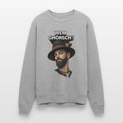 Wem ghörsch? – Alemannische Klärung |  Männer Premium Pullover - Grau meliert