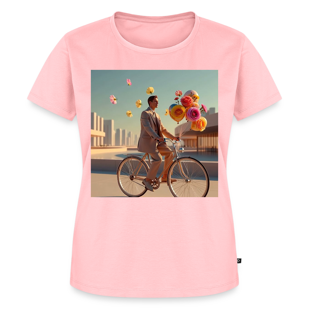 Fahrt ins Ungewisse (mit Blumen) | Frauen Premium T-Shirt - Rosa