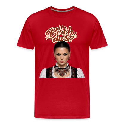 Schwarzwaldstolz – Sie weiß, wer sie isch | Männer Premium T-Shirt - Rot