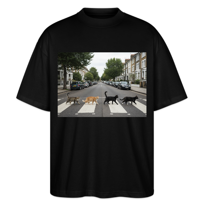 The Purrfect Crossing – Wir waren vor der Band da | Stanley/Stella Oversized Unisex Bio T-Shirt Blaster - Schwarz