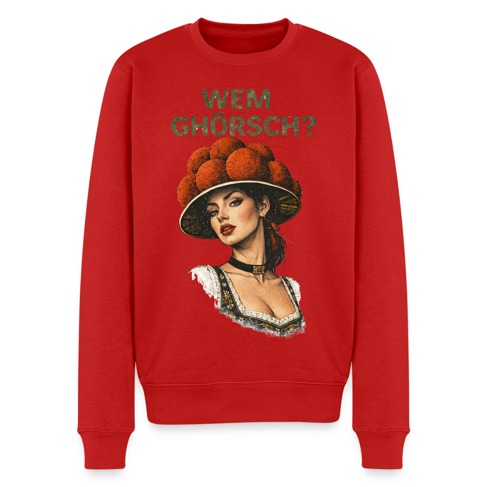 Wem ghörsch? – Schwarzwald Edition |  Männer Premium Pullover - Rot