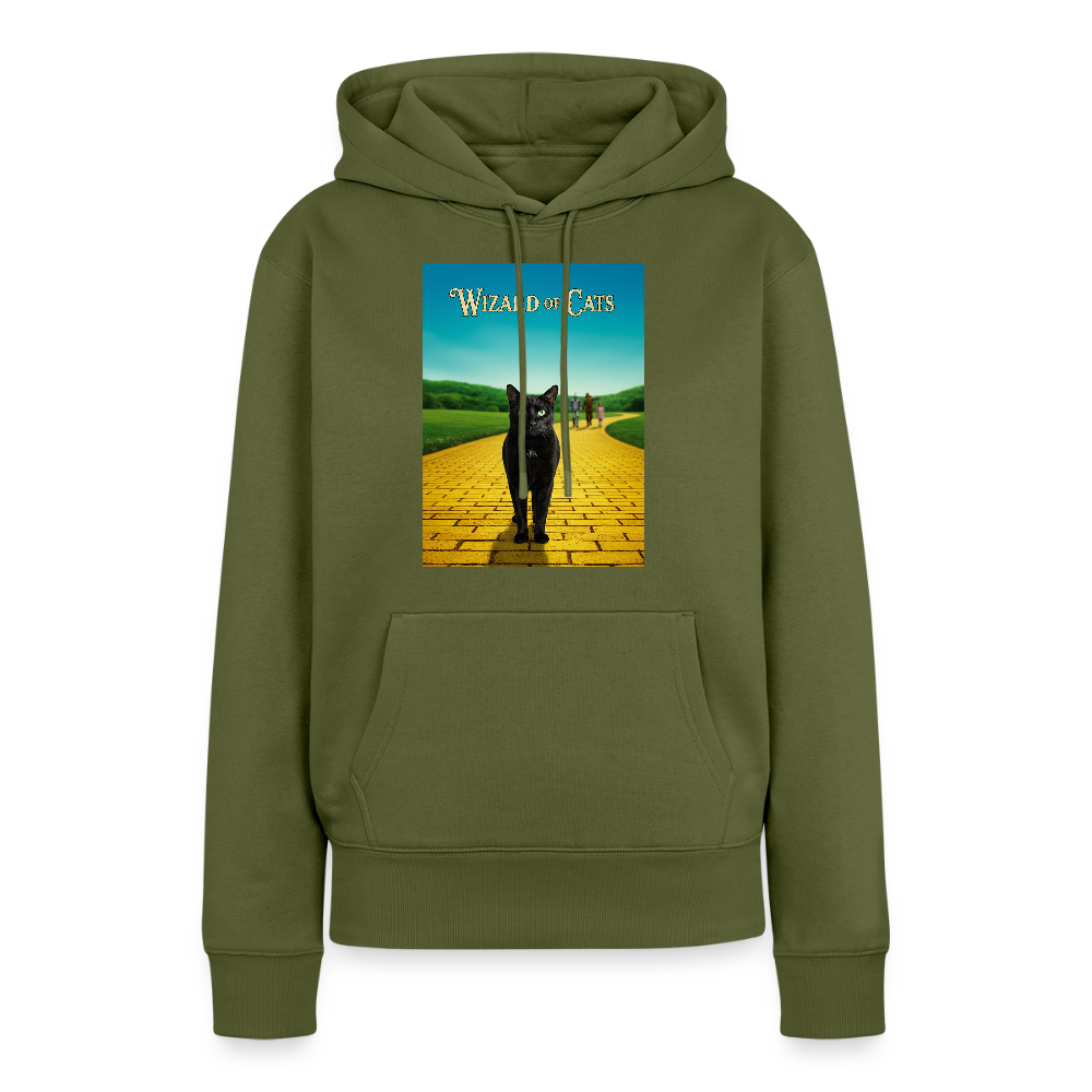 Wizard of Cats – Der gelbe Weg gehört Krümel | Frauen Premium Hoodie - Khaki