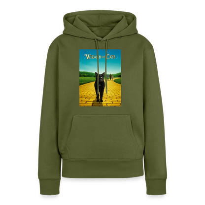 Wizard of Cats – Der gelbe Weg gehört Krümel | Frauen Premium Hoodie - Khaki