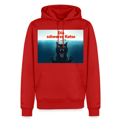 Die schwarze Katze - Krümel taucht auf | Männer Premium Hoodie - Rot